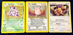 Vintage Pokemon Card Lot of 124 - WOTC Base Set 2 Nidoking Clefable Holo Rares - Image 4