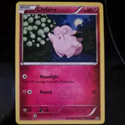 Pokemon Card Pink Fairy Type Clefairy Rare And Discontinued - Image 1