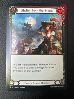 Flesh and Blood FAB Shelter from the Storm NM 1st EditionRainbow Foil The Hunted - Image 1