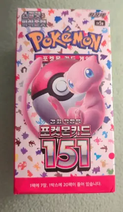 Pokemon Card Scarlet&Violet 151 Booster Box sv2a New Sealed Korean ver. - Image 1