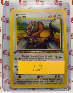 Tauros - 1st Edition - Pokemon Card - Jungle Set 1999 - 47/64 - WOTC - TCG - LP - Image 1