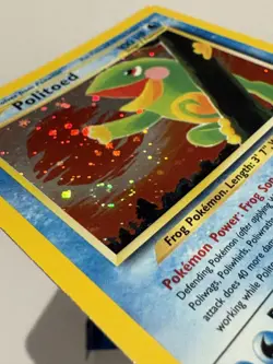 Pokemon TCG Politoed Neo Discovery Holo Card 8/75 LP/MP - Image 4