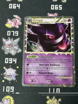 Gengar Prime Holo HGSS Triumphant Card 94/102 Ultra Rare MP - Image 1