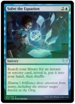 Solve the Equation Strixhaven: School of Mages Foil NM/M- Magic The Gathering - Image 1