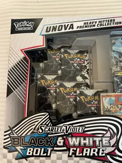 Pokemon Sealed Black Bolt & White Flare Unova Heavy Hitters Premium Collection - Image 3