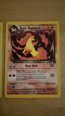 Pokemon TCG Team Rocket Bundle Dark Rapidash and Ponyta - Image 2