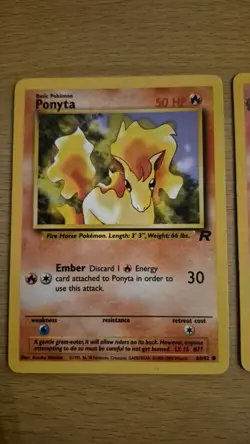 Pokemon TCG Team Rocket Bundle Dark Rapidash and Ponyta - Image 3