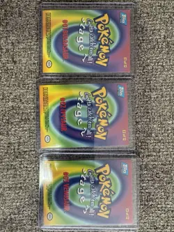 Vintage Topps Blue Label Pokemon E1-E12 Foil - Image 4
