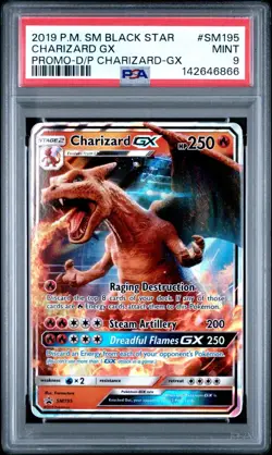 (PSA 9) Pokemon: Detective Pikachu – Charizard GX #SM195 [Promo/Full Art] - Image 1