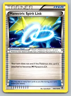 Pokemon TCG Phantom Forces Manectric Spirit Link #100 - Image 1