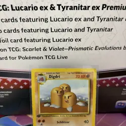 Pokemon TCG Dugtrio (Digdri) Base Set 19/102 Regular 1st Edition Rare GERMAN - Image 2
