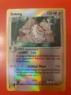 Pokemon TCG: 2003 Slaking 12/109 Ruby & Sapphire Holo Rare MP - Image 1