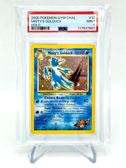2000 Pokemon Misty's Golduck 12/132 Gym Challenge Holo PSA 9 MINT - Image 1