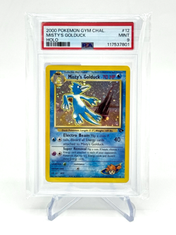 2000 Pokemon Misty's Golduck 12/132 Gym Challenge Holo PSA 9 MINT - Image 3