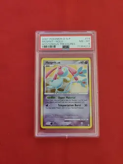 Pokemon: Mesprit #14/123 Holo Rare Mysterious Treasures 2007 - PSA 8 - E36 - Image 1
