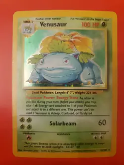 Pokemon TCG: 1999 Venusaur 15/102 Base Set Holo Rare MP - Image 1