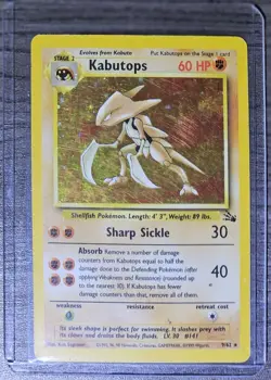 Pokemon: 1999 Classic - Fossil Kabutops Stage 2/Rare Holo #9 - Image 1