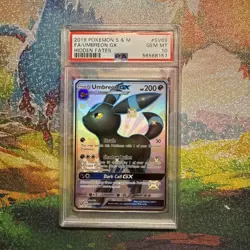 PSA 10 Umbreon GX 2019 Hidden Fates SV69/SV94 Full Art Pokemon TCG GEM MINT - Image 1