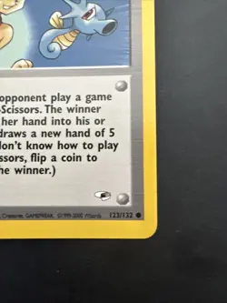 2000 POKEMON GYM HEROES #123 MISTY'S DUEL VINTAGE WoTC TRAINER - Image 5