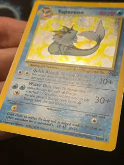 Vaporeon 12/64 Jungle Unlimited Holo Rare - WOTC Pokemon Card B LP - - Image 3