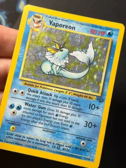 Vaporeon 12/64 Jungle Unlimited Holo Rare - WOTC Pokemon Card B LP - - Image 4