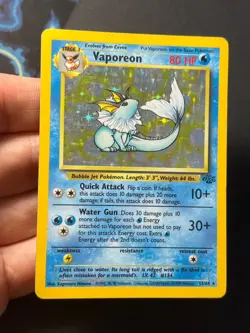 Vaporeon 12/64 Jungle Unlimited Holo Rare - WOTC Pokemon Card B LP - - Image 5