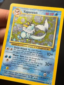 Vaporeon 12/64 Jungle Unlimited Holo Rare - WOTC Pokemon Card LP - - Image 4