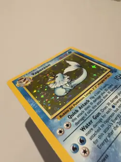A VLP POKEMON VAPOREON Jungle Holo Rare WOTC 12/64 LP/NM - Image 3