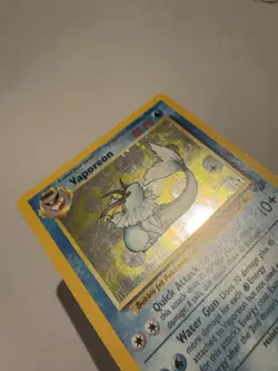 A VLP POKEMON VAPOREON Jungle Holo Rare WOTC 12/64 LP/NM - Image 4