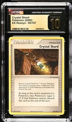 Pokemon Crystal Shard 2005 EX Deoxys 85/107 CGC PRISTINE 10 - Image 1