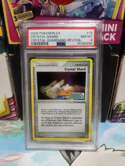 Pokemon PSA 8 NM-MT EX Crystal Guardians Reverse Holo Crystal Shard 76/100 - Image 1