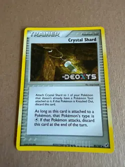 Pokemon Crystal Shard 85/107 Reverse Holo Stamped EX Deoxys 85/107 - NM - Image 1