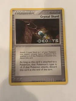 Pokemon Crystal Shard 85/107 Reverse Holo Stamped EX Deoxys - Image 1