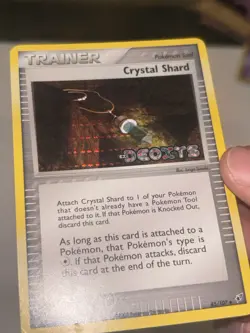 Pokemon Crystal Shard 85/107 Reverse Holo Stamped EX Deoxys - Image 5
