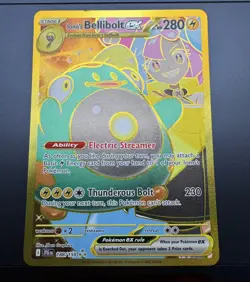 Iono's Bellibolt EX Sir 188/159 SV09 Holo Pokemon TCG Card Journey Tog See Pics - Image 1