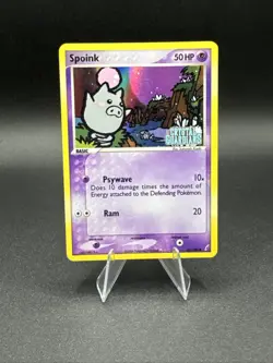 Pokemon Card TCG EX Crystal Guardians Stamped Reverse Holo #62/100 Spoink (44) - Image 1