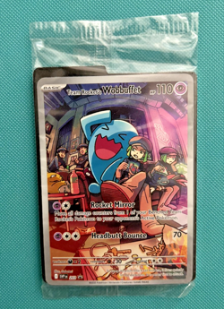 Team Rocket's Wobbuffet 203 Promo English Sealed Pokemon Card; near mint - Image 1