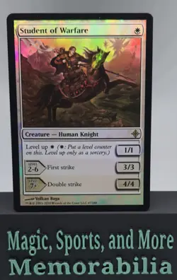 MTG Student of Warfare Rise of the Eldrazi Foil Rare Magic The Gathering LP - Image 1