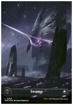 Edge of Eternities #264 Swamp (0264) (Borderless) Foil - Image 1