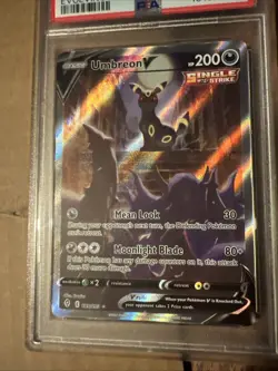 2021 Pokemon Evolving Skies SWSH Umbreon v Alt Art #189/203 PSA 10 Gem Mint - Image 5