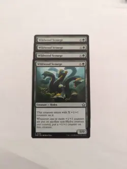 (4) Wildwood Scourge *PLAYSET* Foundations Regular NM MTG - Image 1