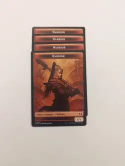 (4) Goblin (0012) Warrior (0013) Token *PLAYSET* [Tarkir: Dragonstorm] MTG NM - Image 2