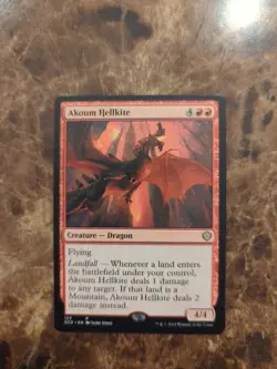 MTG Akoum Hellkite Starter Commander Decks 123 Regular Rare - Image 1