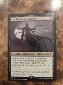 MTG Cultist of the Absolute Commander Legends: Battle for Baldur's Gate 123/361 - Image 1