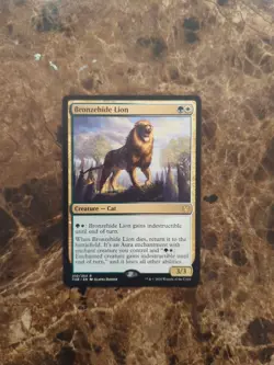 Bronzehide Lion Theros Beyond Death Regular NM MTG - Image 1