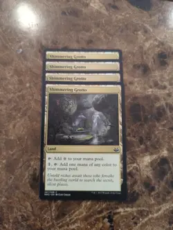 (4) Shimmering Grotto *PLAYSET* Modern Masters 2017 Regular NM MTG - Image 1