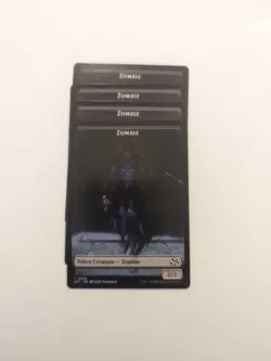 (4) Zombie (0003) Pilot (0001) Token *PLAYSET* Aetherdrift Regular NM MTG - Image 1