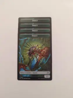 (4) Insect (0007) Elephant (0006) Token *PLAYSET* Aetherdrift Regular NM MTG - Image 1