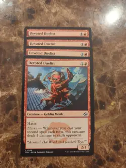(4) Devoted Duelist *PLAYSET* Tarkir: Dragonstorm Regular NM MTG - Image 1