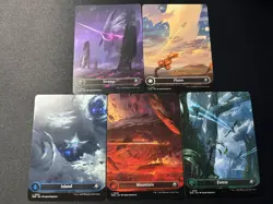 EoE borderless full land set in both foil and non foil. MTG NM - Image 3